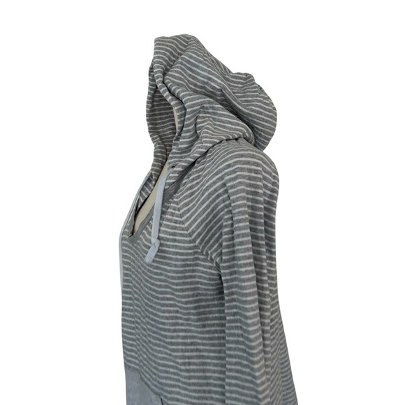 Standard James Perse Women's Hoodie Size 4 US Extra Large Raglan Stripes Sweater - Picture 4 of 11